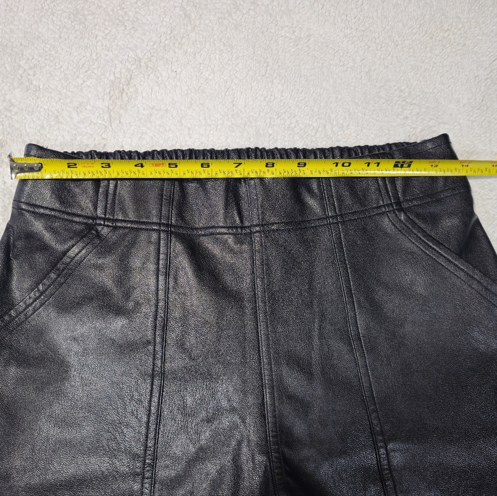 Spanx Faux Leather Brown Jogger Size M - Picture 11 of 11